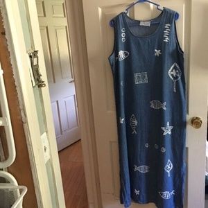Cover Charge Blue Maxi Dress